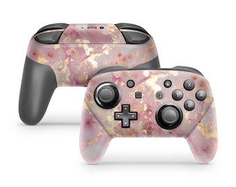 Rose Gold Marble  Switch Pro Controller Skin Decal