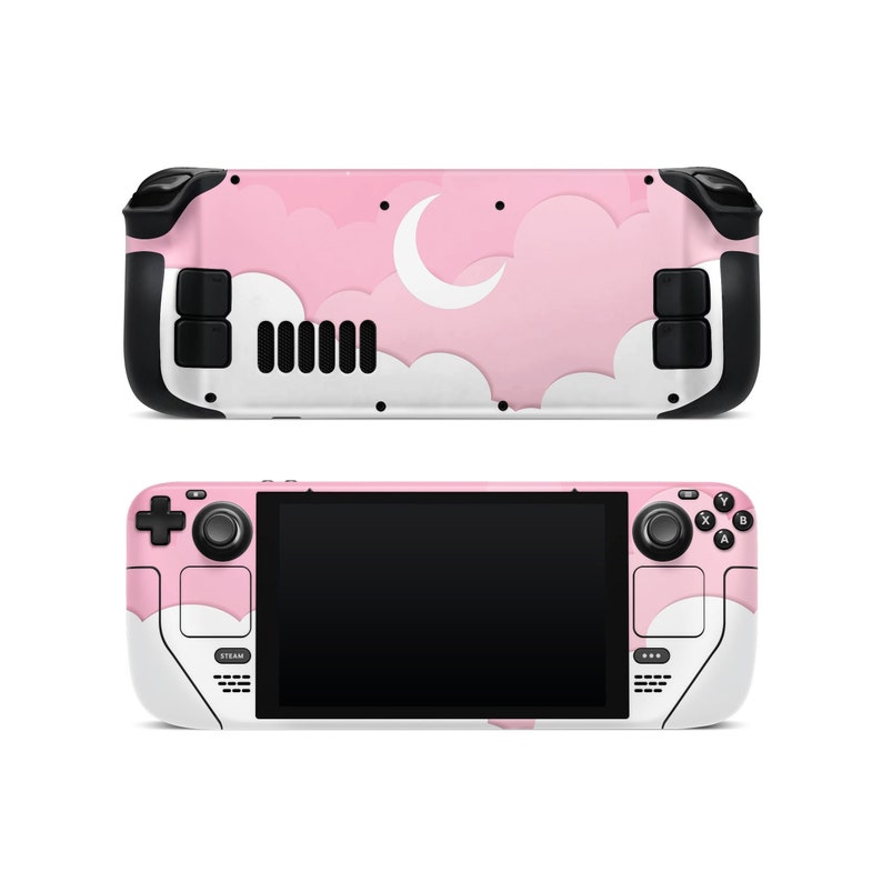 Steam Deck Valve Skins Vinyl Sticker Moon Pinky Design Premium Skin image 1