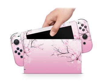 Switch Skin Decal For Console Joy-Con And Dock Blossom Cherry Trees