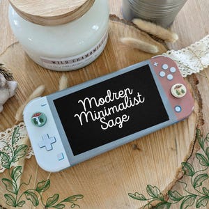 Switch Lite Skin – Modern Minimalist Sage, Cream & Terracotta Design | Matte Finish | ZoomHitSkins