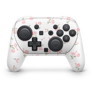 Romance Switch 2 Controller Skin – Gloss, Glitter, or Matte | Sakura Pink Thumb Grips Available | ZoomHitSkins