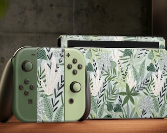 Oled Switch Skin Decals Botany Wrap Vinyl