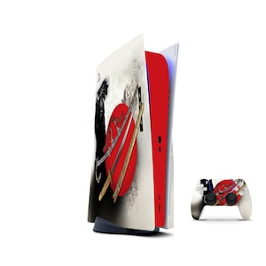 Black God of War PS5 Controller & Console Skin Kratos Ragnarok Playstation  5 Controller Wrap Custom PS5 Console Faceplate Skin 3M Vinyl 