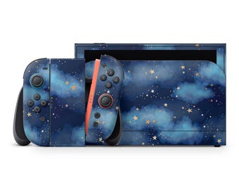 Galaxy Dreamy Starry Night Sky Skin Decal For Gaming Console Premium 3M Vinyl Wrap Compatible With Switch 2