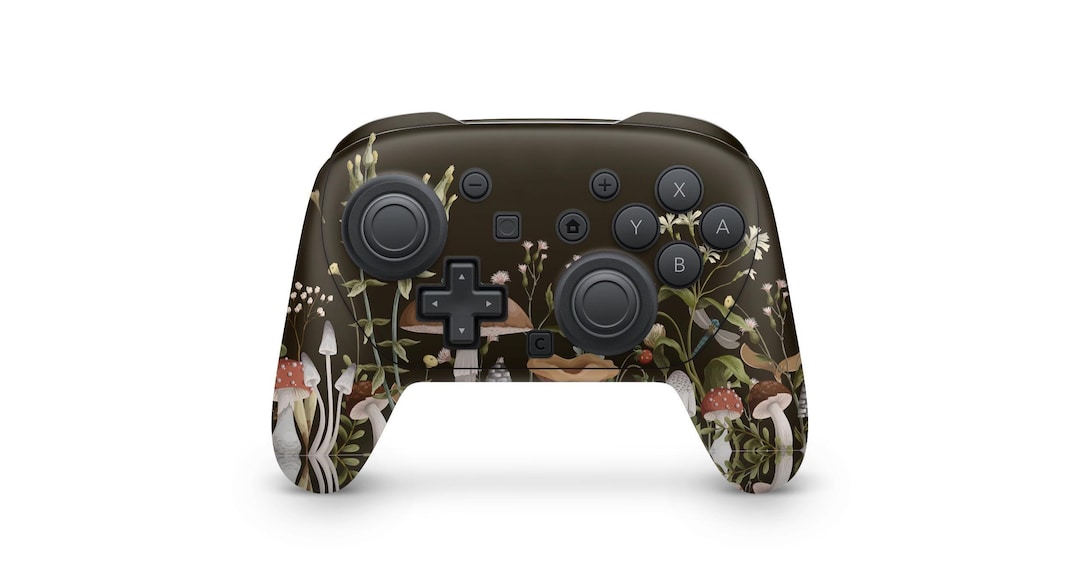 Cottagecore Nintendo Switch 2 Controller Skin – Mushroom & Floral ...
