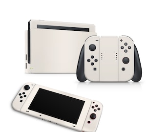 Cream Natural  Switch Skin Decal For Console Joy-Con And Dock