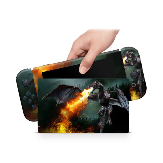 Nintendo Switch Skin Decal For Console Joy-Con And Dock Dragon