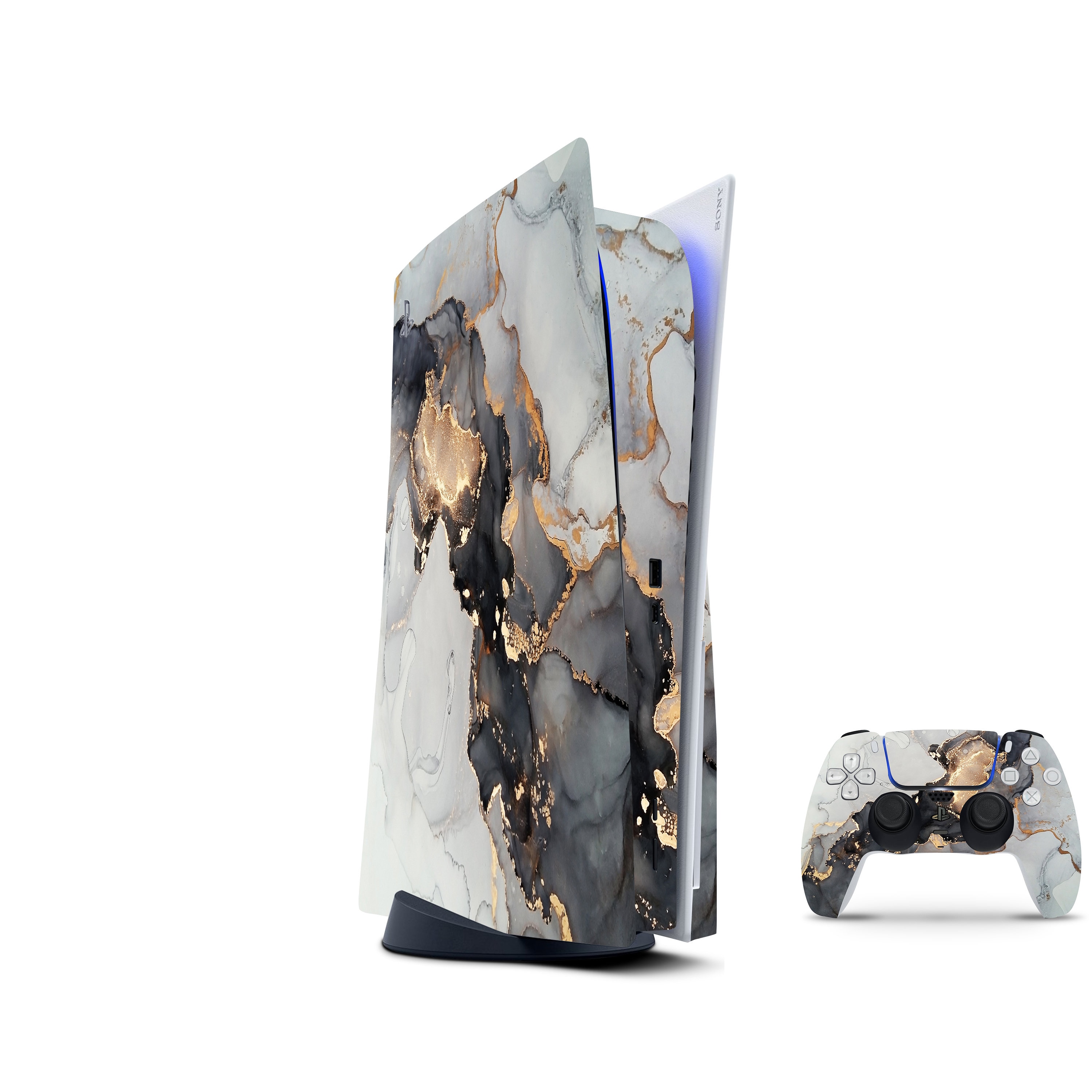 PlayStation 5 Skin // Metallic Gold // Best Selling Vinyl Decal Sticker 3M  Vinyl // Full Coverage PS5 Console and Controller