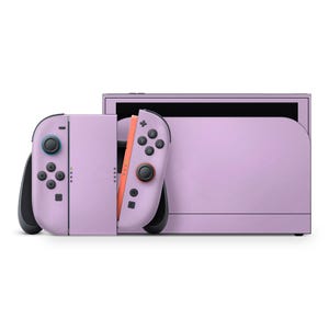 Lavender Compatible Switch 2 Skin Light Purple Cover 3M Protective