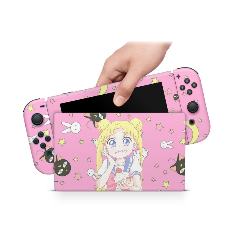 Girly Pink Nintendo Switch Skin Decal For Console JoyCon And Etsy