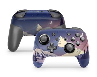 Switch Pro Controller Skin Decal Sticker Landscape Wrap Set