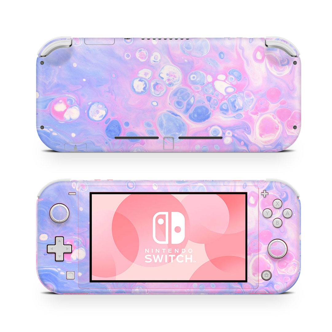 Nintendo Switch Lite Skin Decal for Console Liquid Opal Bulle Abstract