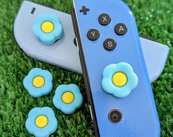 Bloom Flower Thumb Grips:  Switch Joy-Con Caps (2pc)