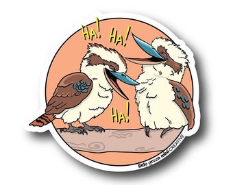 Laughing Kookaburras Sticker | Aussie Icons | Australian Sellers | Vinyl Sticker