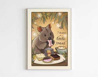 Little Treat Art Print - Australian sellers | Australian wall art