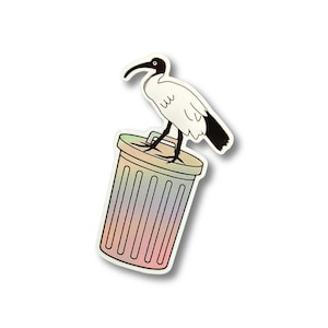 Bin Chicken Holographic Sticker - Aussie Sticker Please read description for details. Australian Sellers