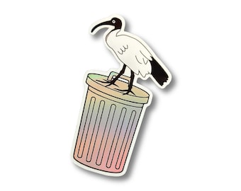 Bin Chicken Holographic Sticker - Aussie Sticker Please read description for details. Australian Sellers