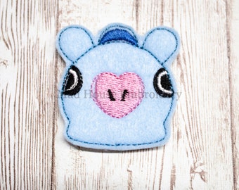 Mang Feltie, Mang Felt, Uncut Mang Feltie, Uncut Vinyl Feltie, Uncut Felt, Felt Applique, Felties, Feltie Embellishment, Badge Reel Felti