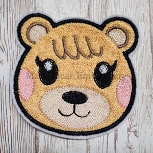 Bear Iron On Patch, Iron On Embroidered Patch, Patch For Clothes, Patch For Book Bag, Cute Iron On Patches, Iron On Patches, Iron On Patch