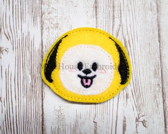 Chimmy Feltie, Chimmy Felt, Uncut Chimmy Feltie, Uncut Vinyl Feltie, Uncut Felt, Felt Applique, Felties, Feltie Embellishment, Badge Reel