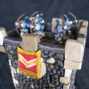 Imperial Archers (x5 blue/white) - Battle Masters - Painted Miniatures