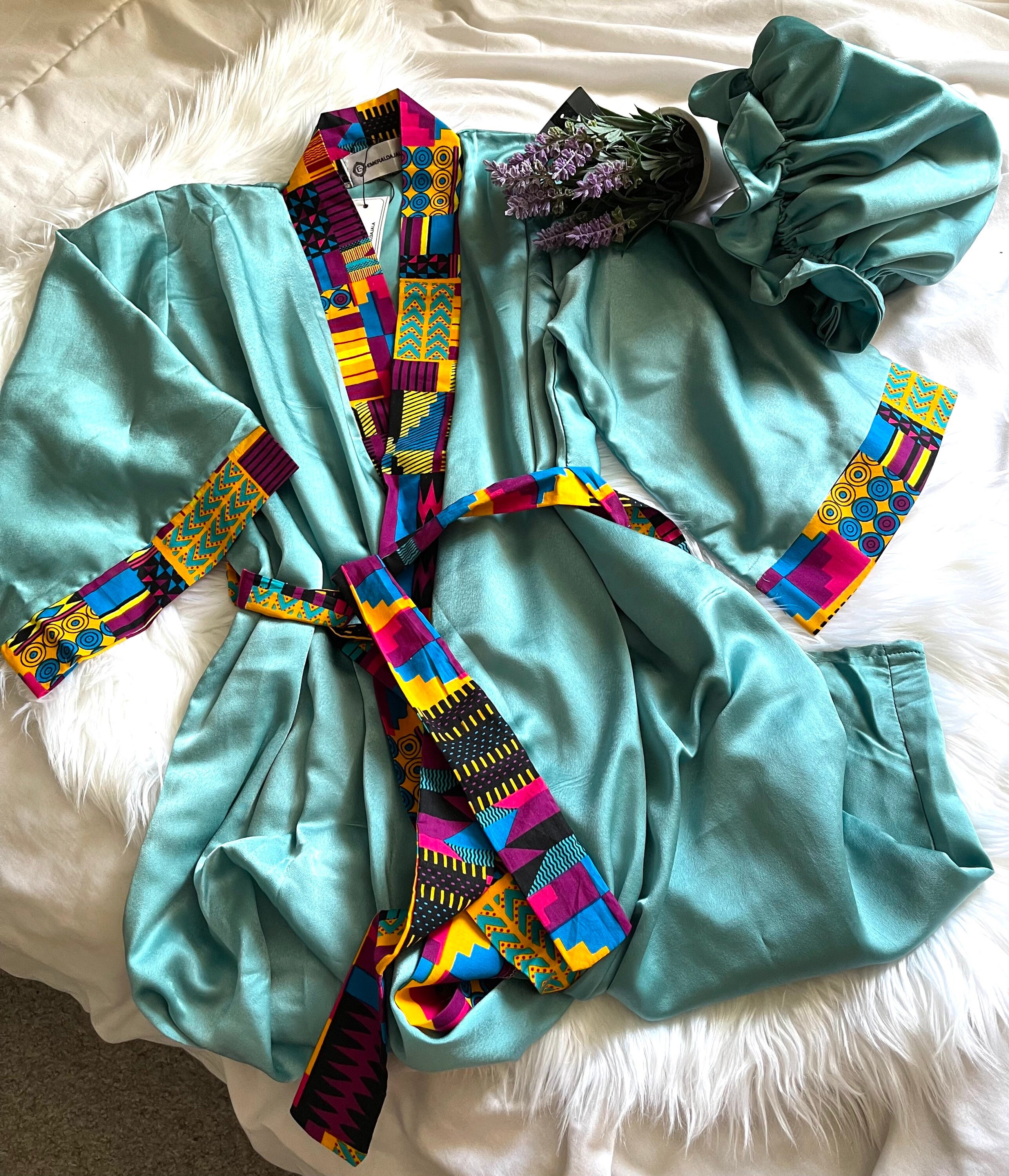 Satin silk lounge sleep wear robe
