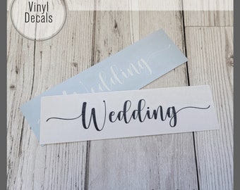 Wedding Sticker Themed 'Wedding' Vinyl Decal Stickers - Home Crafting Project Idea - Wedding Ideas