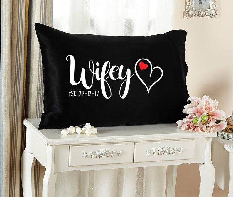 Printed Pillow Cases Personalised Pillow Case Set Hubby & Etsy UK