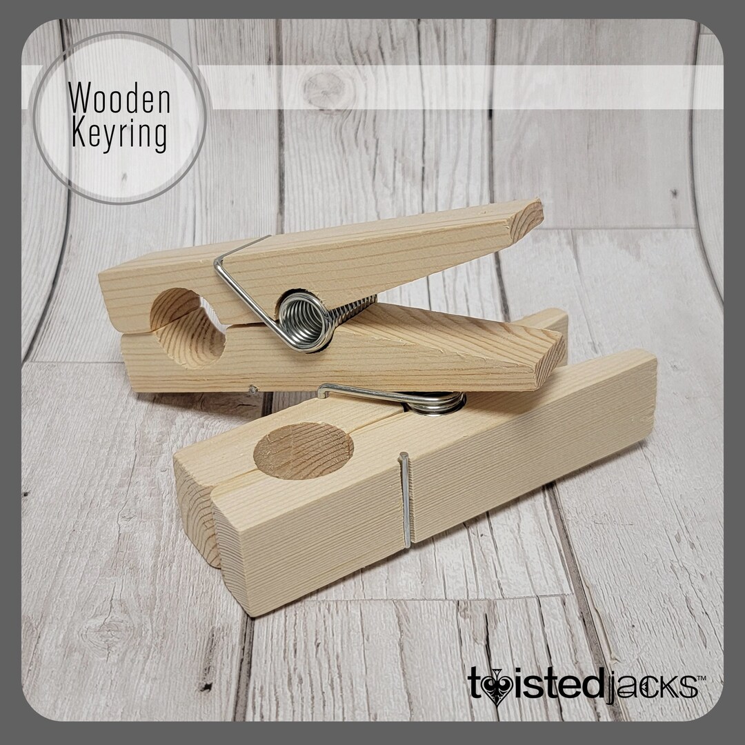 2 X Large Wooden Clothes Pegs Table Decoration Wedding Centre Piece