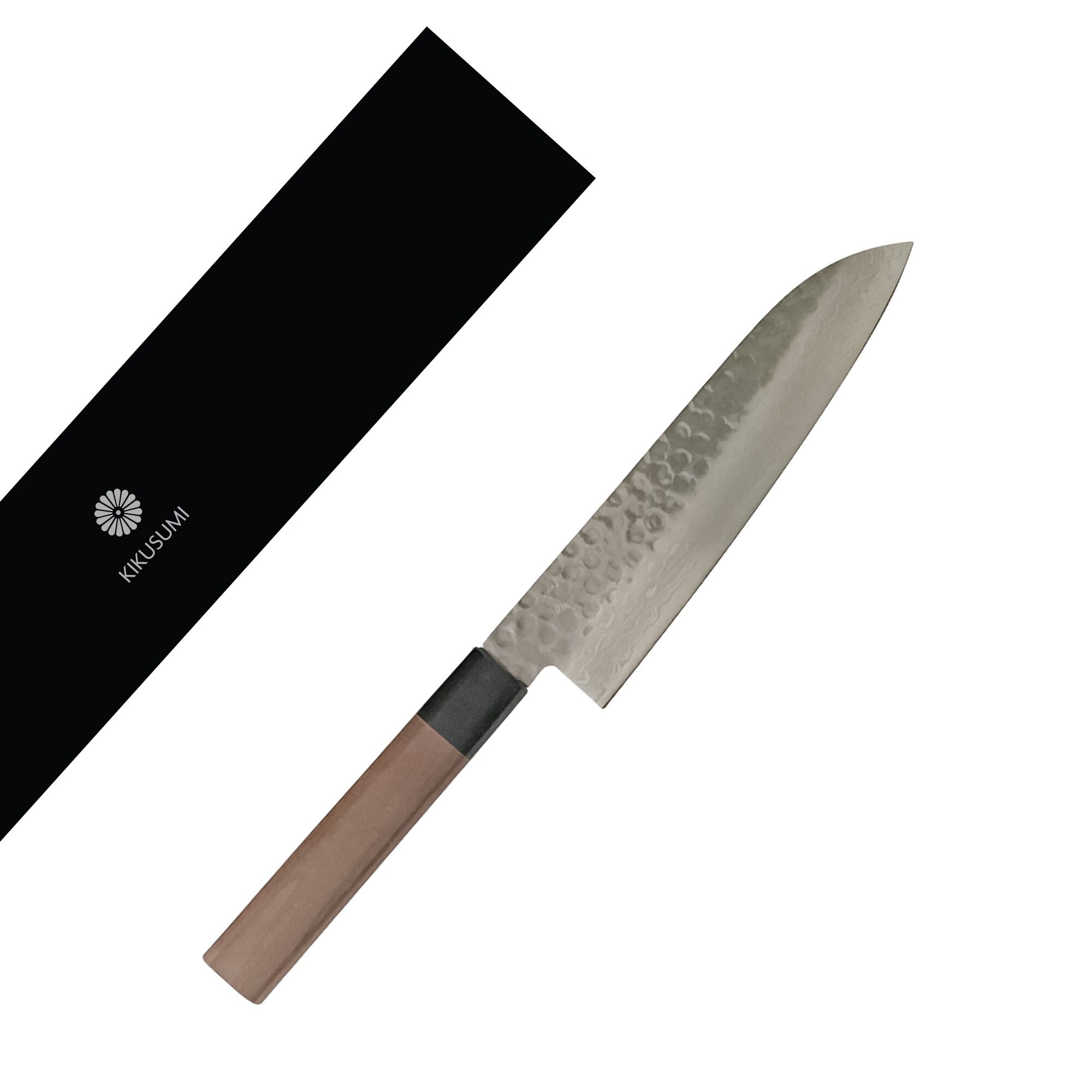 Kikusumi Santoku Knife Damascus Japanese Steel AUS10 KATURA Etsy