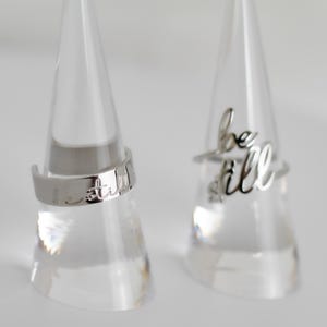 Anelli Anelli incisi Gioielli religiosi Anelli Anelli di purezza Anelli di preghiera Anello inciso per regali da donna