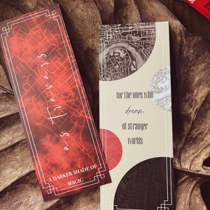 ADSOM Double Sided Bookmark | As Travers, Kell, Lila, Red London