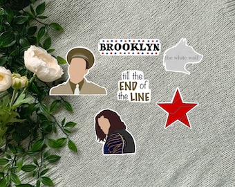 Bucky Barnes/Winter Soldier Stickers - set of 6