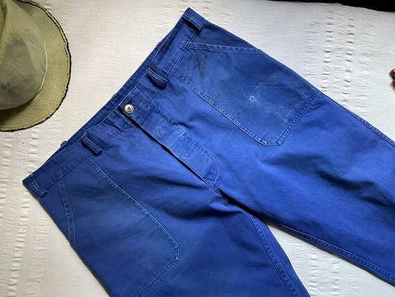 Vintage 90s Work Chore Trousers Pants W40" L26" L… - image 2