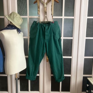 karba berufskleidung 1950年代。 Antique 1950/60s WORK Trousers*worker Pants*industrial