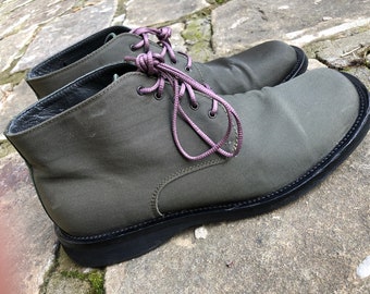 Vintage Kenzo zapatos Botas Hombre Reino Unido 10 Verde Retro Plantilla 11"/28,5cm