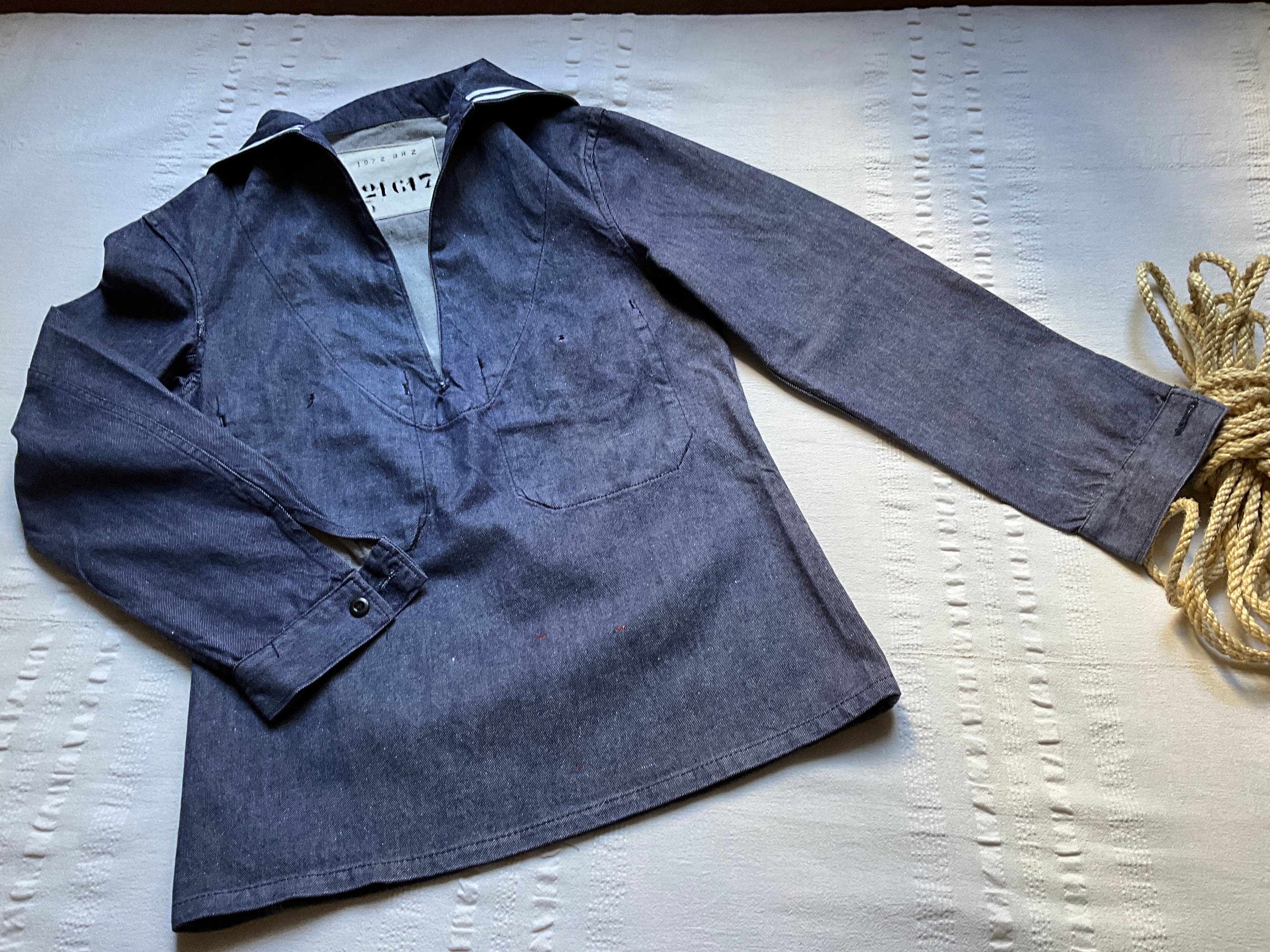 French Sailor Shirt Mens Vintage - Etsy