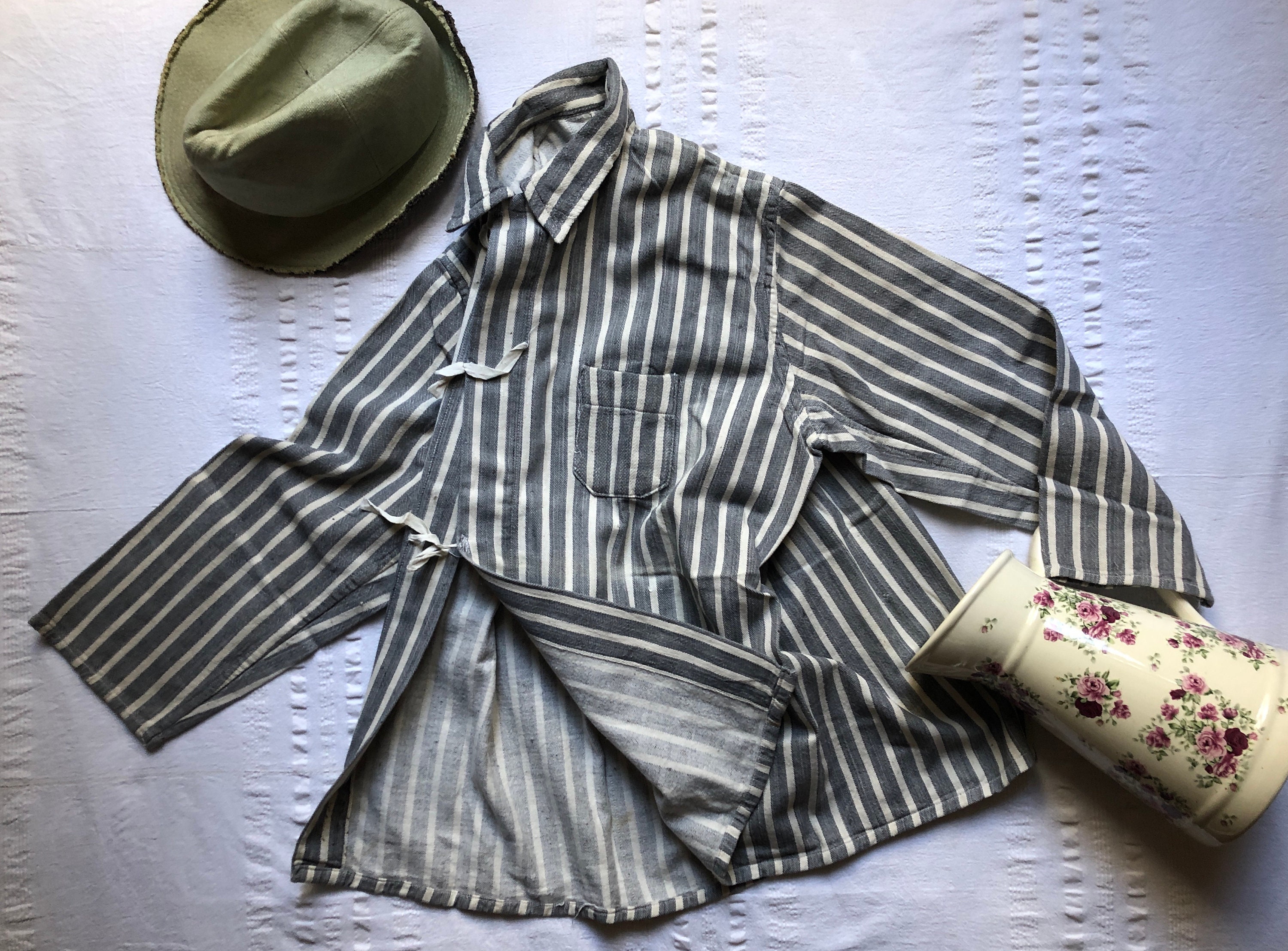 striped monogram workwear