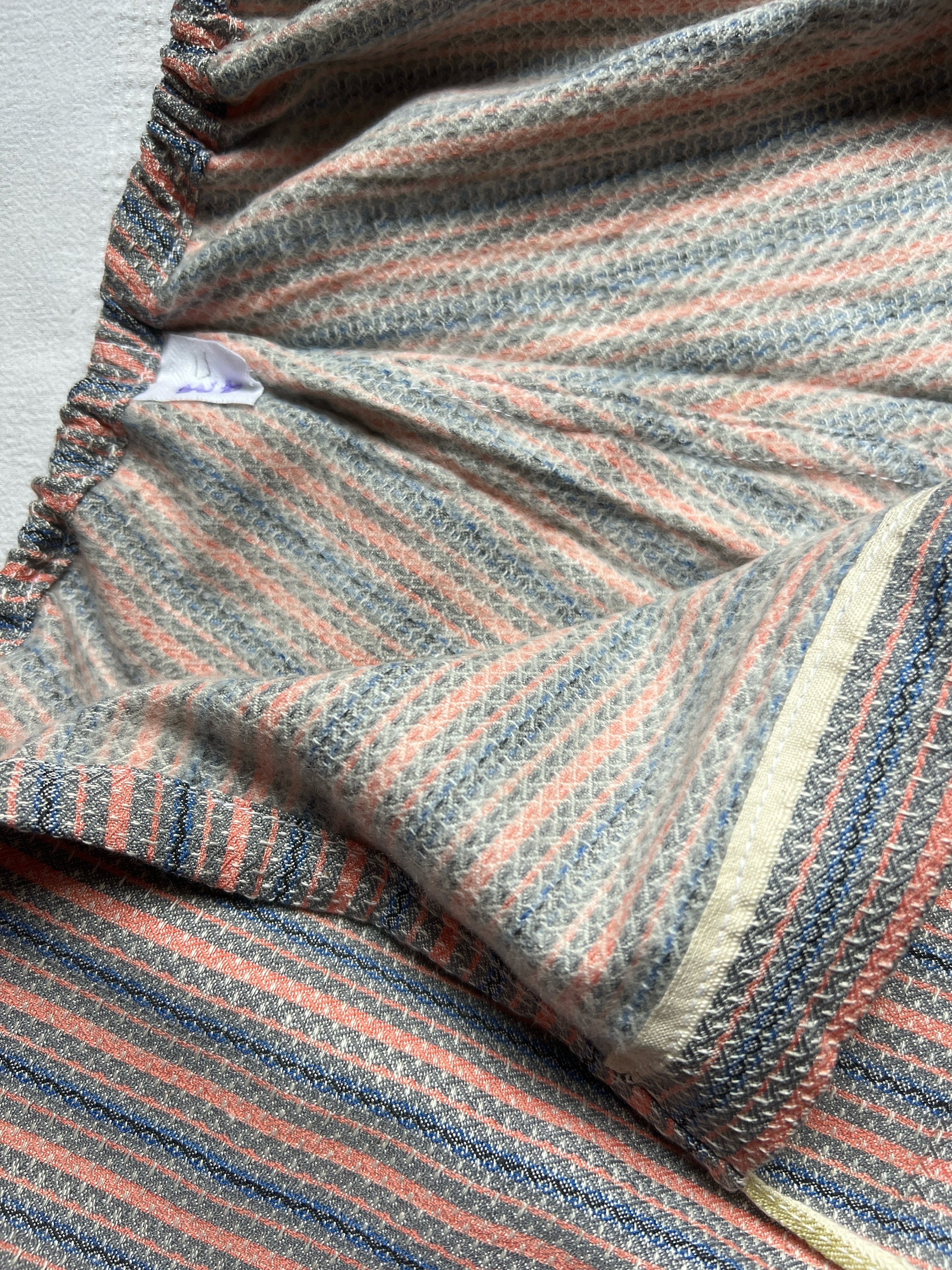 Vintage 60s French Brushed Flannel Cotton Stripe Pyjamas Pajamas ...