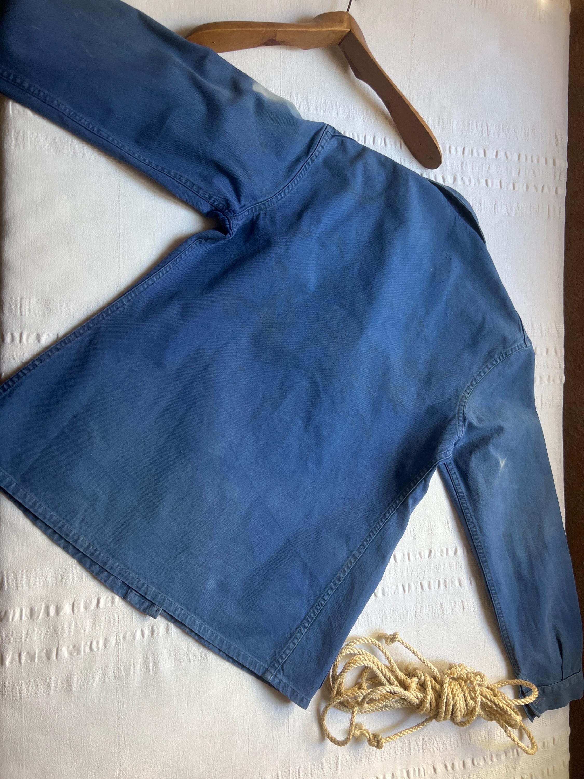 Vintage French Chore Coat Work Jacket Pit 22.5