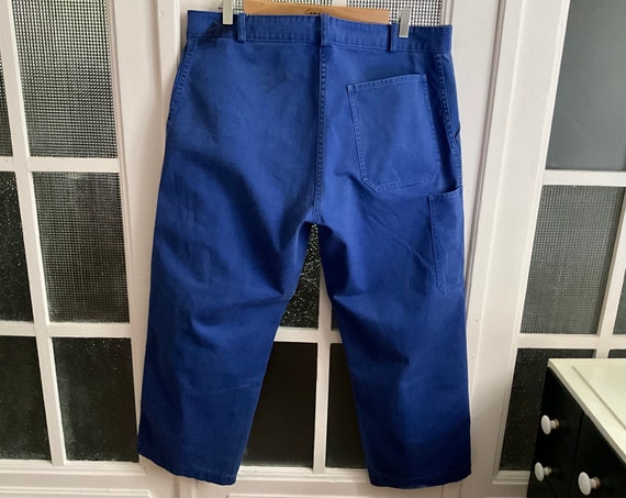 Vintage 90s Work Chore Trousers Pants W40" L26" L… - image 6