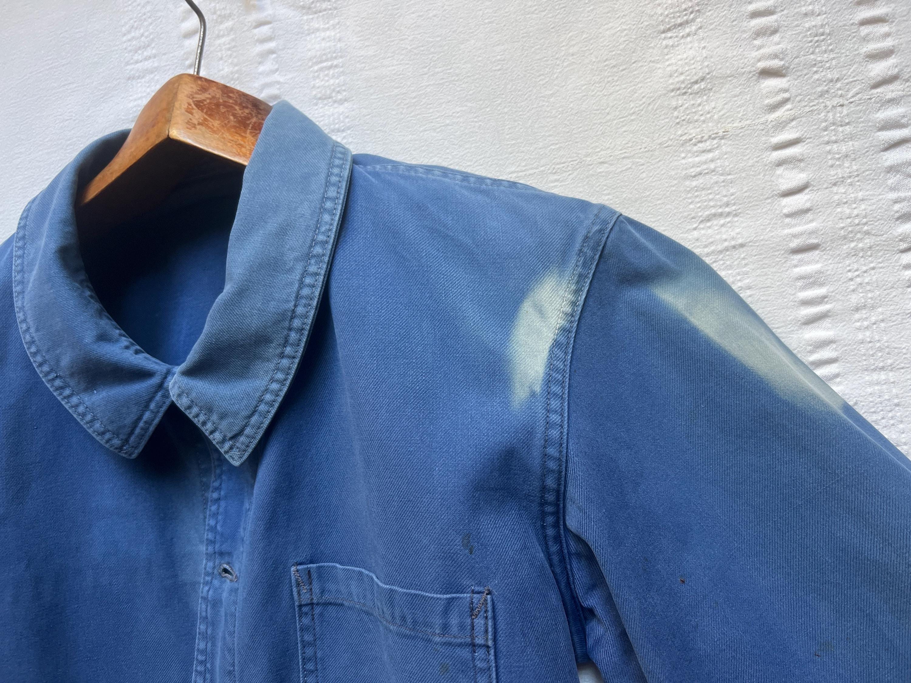 Vintage French Chore Coat Work Jacket Pit 22.5