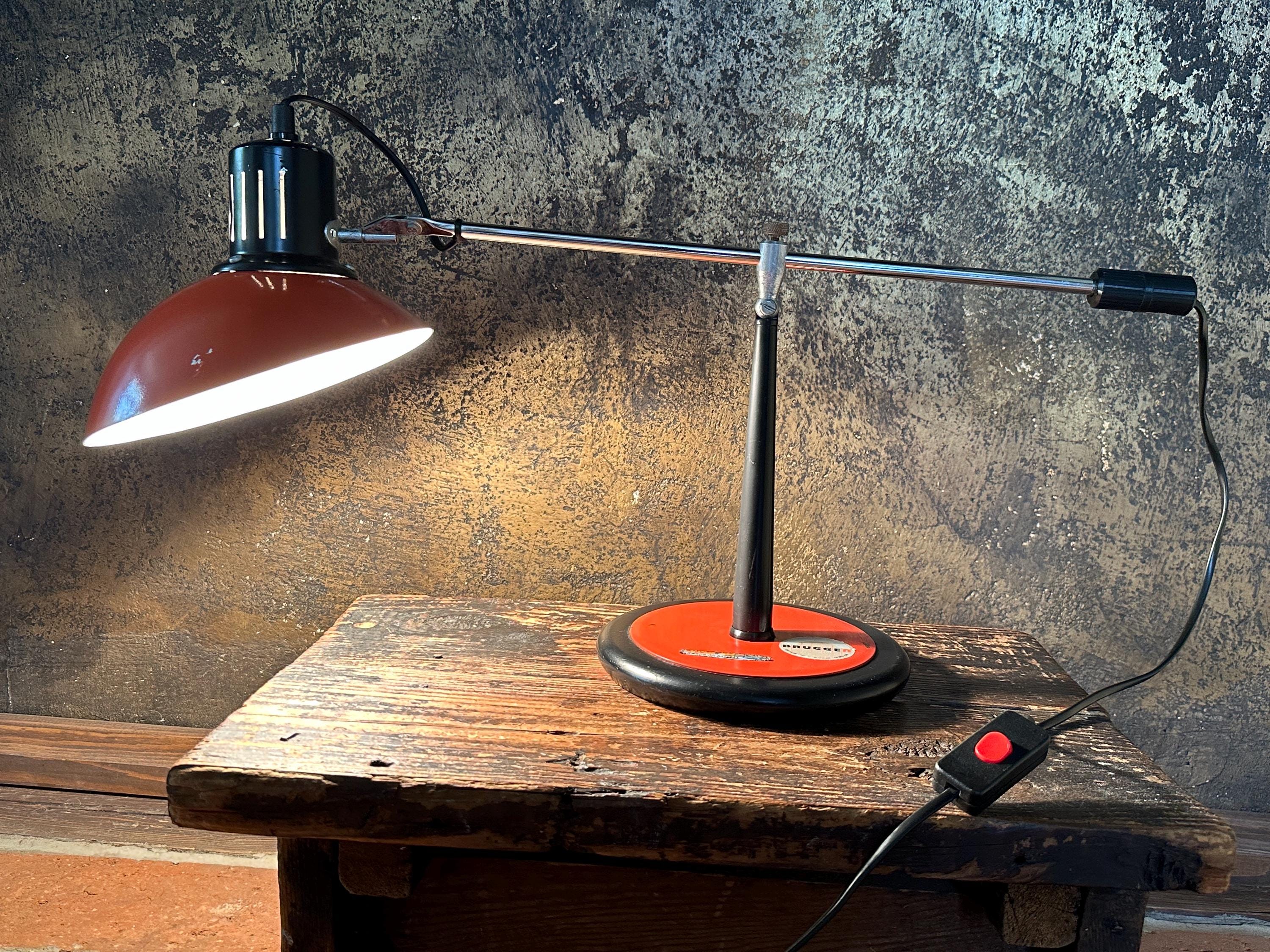 Vintage 70s French Adjustable Desk Lamp Retro Table Lamp Vintage