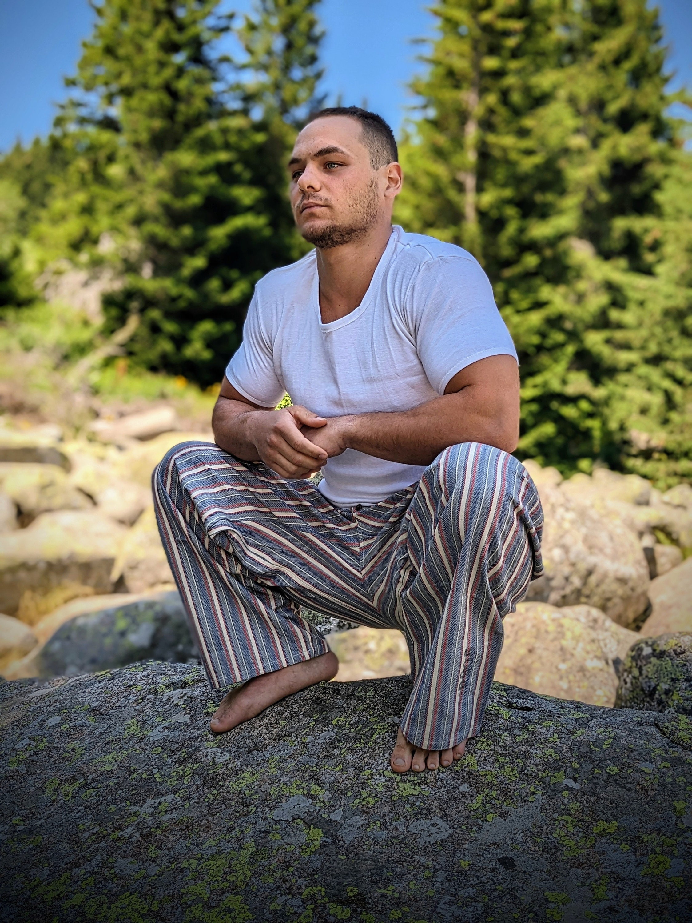 Prison Issue Pyjamas Vintage 60s French Brushed Flannel Cotton Stripe Pyjamas Pajamas ...