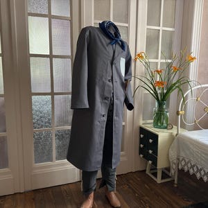 90s French ヴィンテージWork Atelier LOGO Coat Vintage Atelier Navy Coat 90s XL French Work Style Used | eBay