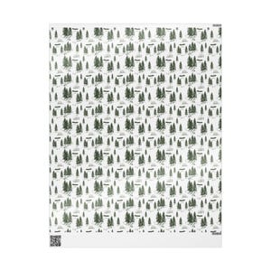 Toile Pattern "Alien Camp Scene" Wrapping Paper image 3
