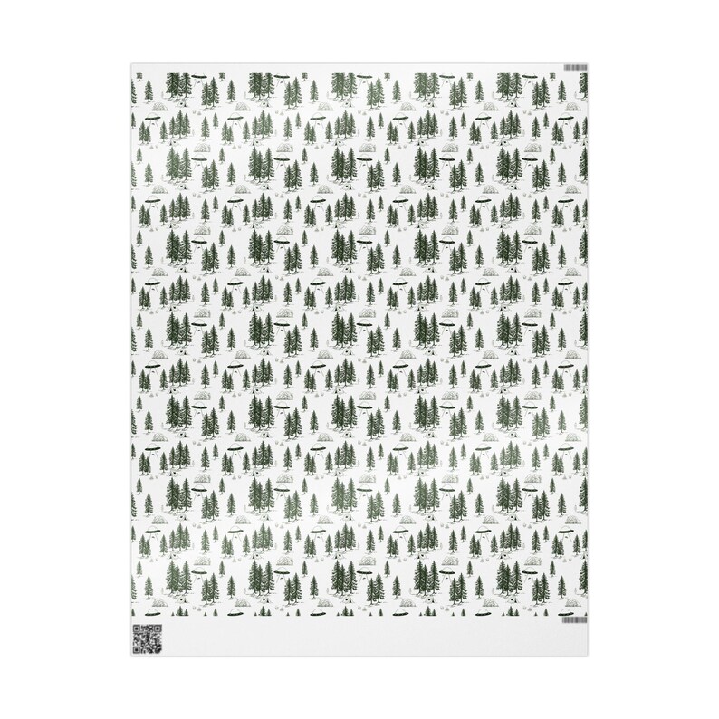 Toile Pattern "Alien Camp Scene" Wrapping Paper image 3