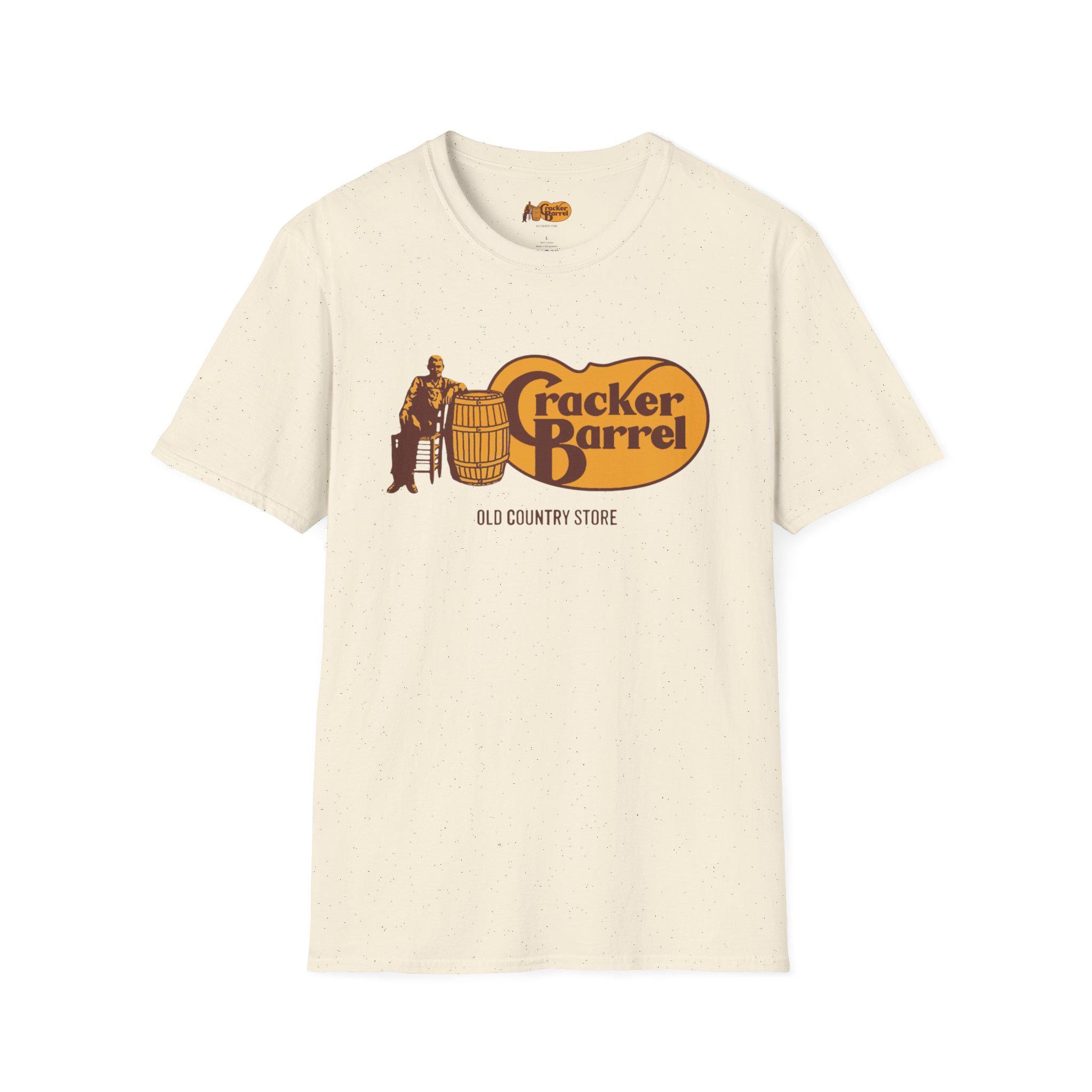 T-shirt Cracker Barrel Old Country Restaurant - Noir, Taille S à 5XL - 100% Coton - Neuf Avec étiquettes