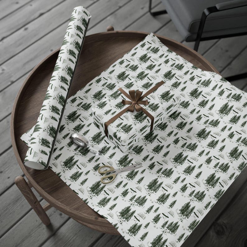 Toile Pattern "Alien Camp Scene" Wrapping Paper image 4