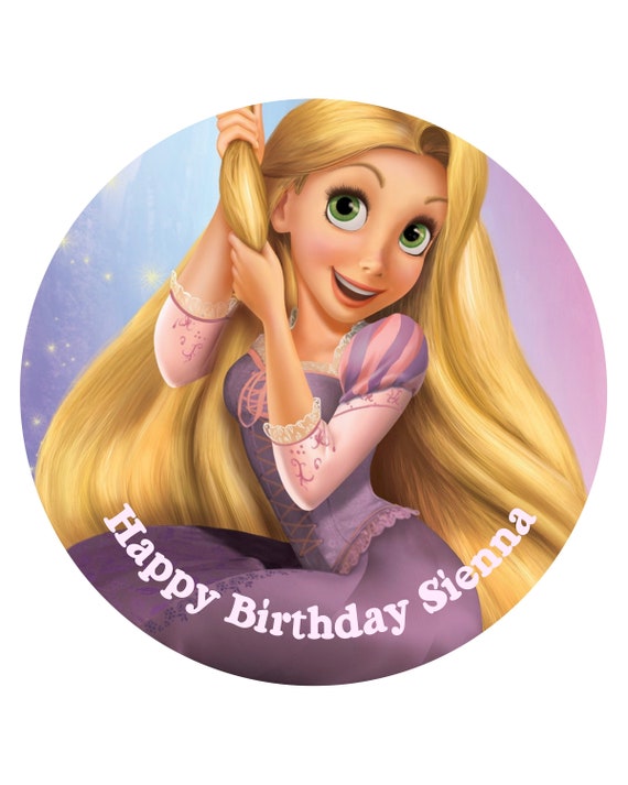 TANGLED RAPUNZEL Personalized Edible Cake Topper FREE SHIPPING in Canada 